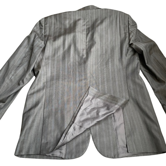 Collezioni L’Uomo Made In Italy Seta Silk And Wool Mens 2 Button Blazer Size 40R - Picture 5 of 13